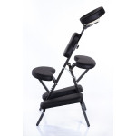 RestPro Relax Black Φορητό Κρεβάτι Καρέκλα Βαλίτσα Φυσικοθεραπείας Εργονομικό Κάθισμα Μασάζ